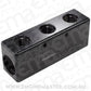 Aeroflow AF456-08-06BLK 3x -6ORB 2x -8ORB Distribution Block Black Compact Style