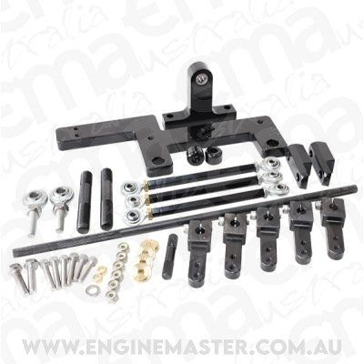 Aeroflow AF42-1070BLK 4150 Black 671 Series Carb Linkage Blower Kit