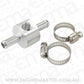 Aeroflow AF138-06S 3/8" Barb with 1/8" Port Adapt Silver Straight
