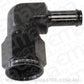 Aeroflow AF413-08BLK Female -8AN 90Deg to 1/2" Barb Black Swivel Nut