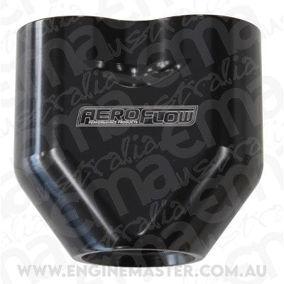Aeroflow AF455-10-08BLK Aeroflow -10AN to 2x-8AN Female ORB Y Block Black AF455-10-08Blk