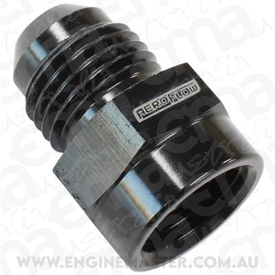 Aeroflow AF361-06BLK M14 x 1.5 inverted seat to -6 AN for Nissan / toyota steer app