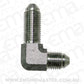 Aeroflow AF323-03 Stainless -3AN Bulkhead 90Deg Stainless Nut Seperate