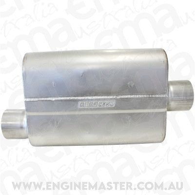 Aeroflow AF5001-300 3" Offset / Center Muffler 13" Length 10" Width 4-1/4" H
