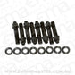 Aeroflow AF37-0602BLK Blower Stud Kit Black Studs Black Finish 2.5" Oal