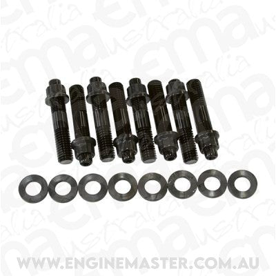 Aeroflow AF37-0602BLK Blower Stud Kit Black Studs Black Finish 2.5" Oal