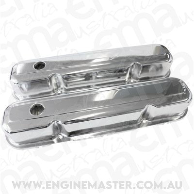 Aeroflow AF1821-5056 Chrysler S/B Valve Cover Baffled Chrome without Logo