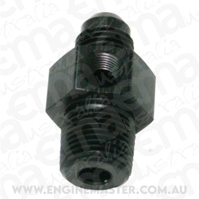 Aeroflow AF139-06-02BLK Male 1/8"NPT to -6AN 1/8" Port Black 1/8" to -6AN 1/8" Port