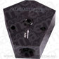 Aeroflow AF451-10BLK Fuel Block 1/2 - 1/2 In - Out Black 1/8" NPT Port