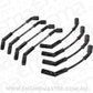"HOLDEN LS1 CERAMIC LEAD SET 8"" GM LS EARLY 135 DEG BLACK Aeroflow - AF 4038-32813C"