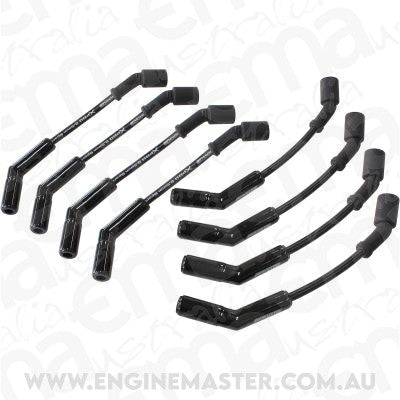 "HOLDEN LS1 CERAMIC LEAD SET 8"" GM LS EARLY 135 DEG BLACK Aeroflow - AF 4038-32813C"