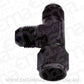 Aeroflow Performance Products AF145-16BLK Tee -16AN Female Swivel On Runblack Swivel Nut