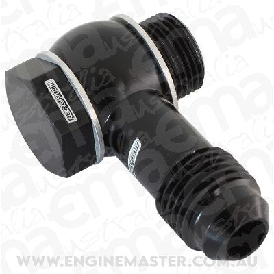 Aeroflow AF167-06BLK Holley - Fitech - 9/16" to -6 Inlet Fitting Kit Black