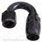 Aeroflow 100 & 450 series braided hose Alloy 180 Deg End -20AN Black Cutter Style Full Swivel Aeroflow Performance Products AF506-20BLK