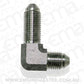 Aeroflow AF323-04 Stainless -4AN Bulkhead 90Deg Stainless Nut Seperate