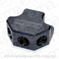 Aeroflow AF454-10-08BLK Y Block 4 Port Distribution Black 3x -8ORB 1x -10ORB Inlet