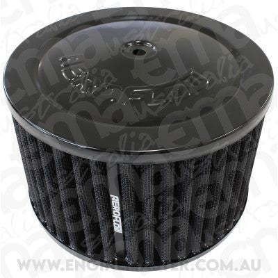 Aeroflow AF2251-3981 6-3/8" x 4" Air Filter Assembly, Black 5-1/8" Neck, Cotton Element