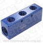 Aeroflow AF456-08-06 3x -6ORB 2x -8ORB Distribution Block Blue Compact Style