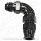 Aeroflow AF137-08BLK 1/2" Tube 90 Deg Male -8AN Black Swivel Nut with Olive