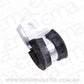 Aeroflow AF158-09S Cushioned P Clamps -9AN (5 Pack) Silver 14.3mm ID Or 9/16" ID
