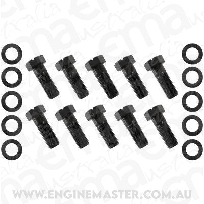 Aeroflow AF5075-1010 Ford 9" Ring Gear Bolt Set 1.21" UHL 1.51" Oal (10 Pack)