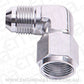 Aeroflow AF143-08S 90 Deg Female - Male -8AN Silver Swivel Nut