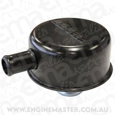 Aeroflow Performance Products AF1822-7001 Black Valve Cover Breather Push In with 5/8" Spout W/Log
