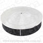 Aeroflow AF2851-1234 14" x 3" Air Cleaner Assembly 7-5/16" Flatbase Chrome Cotton