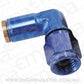 Aeroflow Performance Products AF123-04-04 4AN Female 90 Degree to 1/4" 120 Series Blue Nylon Fitting