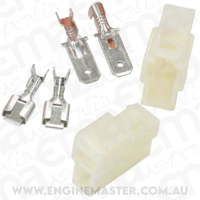 Aeroflow AF49-9552 2 Pin Electrical Connector Automotive Spade Style