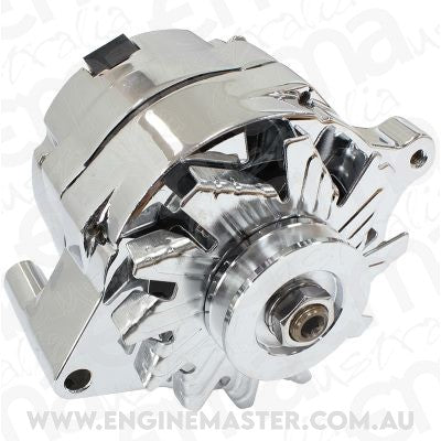 Aeroflow AF4873-1140 Ford Alternator 140 Amp 1 Or 3 Wire Chrome