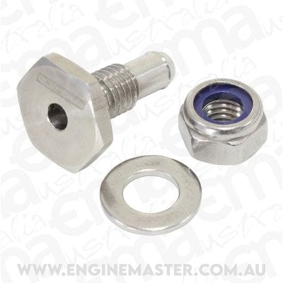 Aeroflow AF9091-04 Stainless Steel Soft Hose Vac Port Adapter