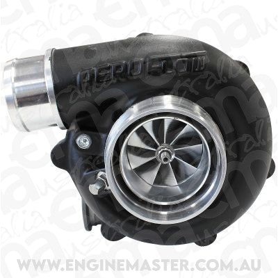BOOSTED B5455 1.21 Reverse Rotation Turbocharger 660HP, Hi Temp Black Finish (External Wastegate, V-Band Inlet & Exhaust Flanges)