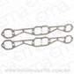 Aeroflow AF9551-1002 SBC Header Flanges Set 1-7/8" Square Port 1.88 x 1.88" Port