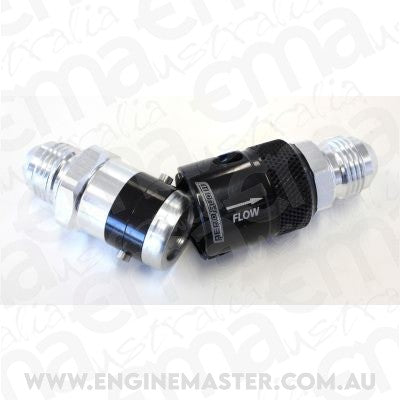 Aeroflow AFQR201-08 Quick Release -8 Buna N Seal Black Aluminum