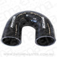Aeroflow Performance Products AF9206-100 Silicone Hose 180 Deg; Black I.D 1.00" 25.4mm Wall 4.5mm 100mm Leg AF9206-100