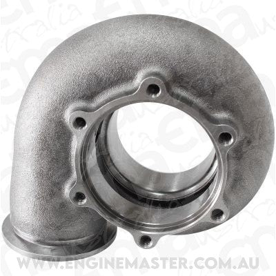 Aeroflow AF8050-1028 BOOSTED V-BAND HOUSING .83 CAST IRON SUIT 6766 DUAL VBAND