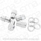 Aeroflow AF3048-6000 0.550" Shank Closed Chrome Wheel Nuts - M12 x 1.50mm Pack of 5, Washer Seat with Shank