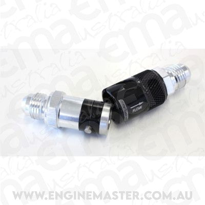 Aeroflow AFQR201-06 Quick Release -6 Buna N Seal Black Aluminum