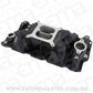 Aeroflow AF6210-1001 SB Chev Air Gap Dual Plane Intake Manifold Black Finish 1500 - 6500 RPM Square Bore Carburettor Pad Non-EGR