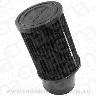 Aeroflow AF2711-1760 2-7/16 Clamp-On Tapered Filter3.75 O.D 5" High Black Cott