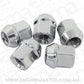 Aeroflow AF3038-1000 Acorn Short Open Chrome Wheel Nuts - M14 x 1.50mm Pack of 5, 60 Degree Taper