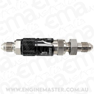 Aeroflow AFQR103-04BH Quick Relase -4 Epdm Seal Black/Silver Alloy Bulk Head