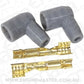 Aeroflow AF4530-3321 Distributor Boots & Terminals 90 Deg 2 Boots Terminals Grey