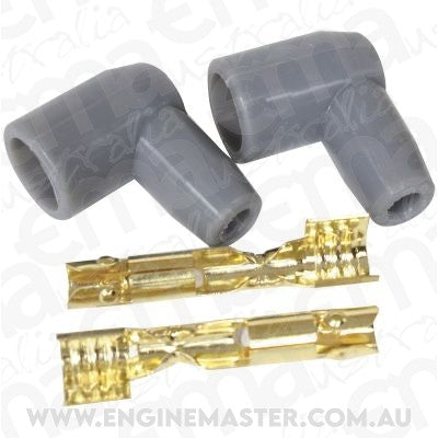 Aeroflow AF4530-3321 Distributor Boots & Terminals 90 Deg 2 Boots Terminals Grey