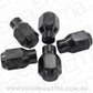 Aeroflow AF3021-4000 Conical ET Style Closed Black Wheel Nuts - 7/16-20" Pack of 5 60 Degree Taper with 0.300" Shank