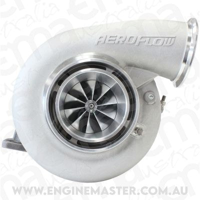 BOOSTED 7975 T4 1.25 Turbocharger 1450HP, Natural Cast Finish (External Wastegate, T4 Inlet Flange, V-Band Exhaust Flange)