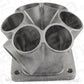 Aeroflow AF8347-4000 6 into 1 Round Turbo Merge Collector, T3 Single Entry Flange 50mm Wastegate Hole, Cast 304