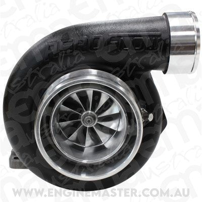 BOOSTED 6362 .63 Turbocharger 450-850HP Rating - Hi Temp Black Finish (External Wastegate, T3 Inlet Flange, V-Band Exhaust Flange)
