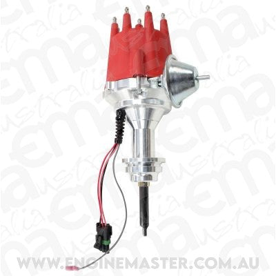 Ready to Run Electronic Distrubutor, Machined Aluminium Body with Red Cap (Suit Chrysler 318-360 V8)